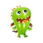 Balon Folie Figurina Monstrulet, Verde, 52.5 x 70 cm - nuria.store.ro