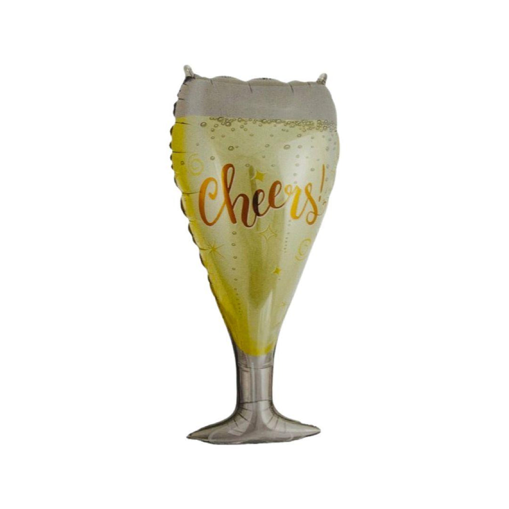 Balon Folie Pahar Sampanie "Cheers", 39.7 x 84 cm - nuria.store.ro