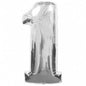 Balon Folie Argintiu Cifra 1 - 15cm - nuria.store.ro