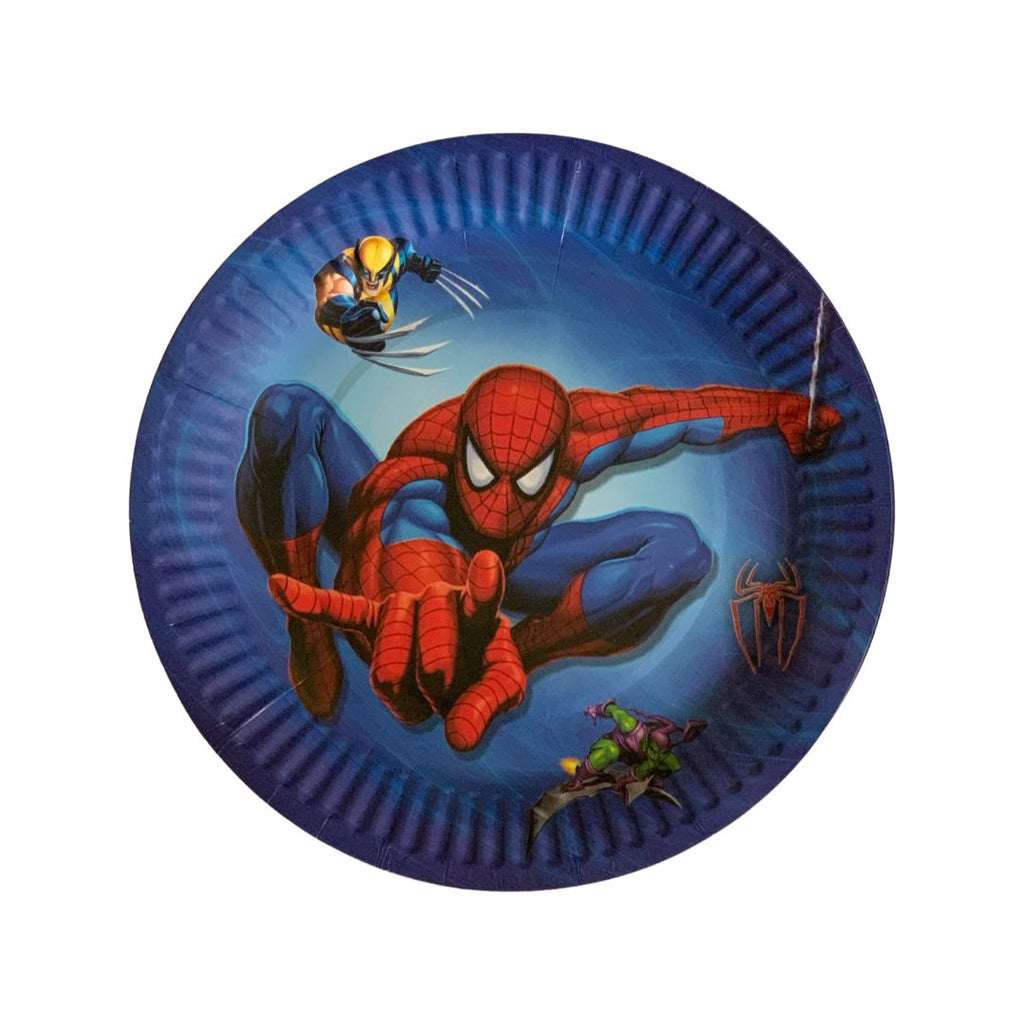 Set 10 Farfurii Spiderman - 18,5 cm - nuria.store.ro