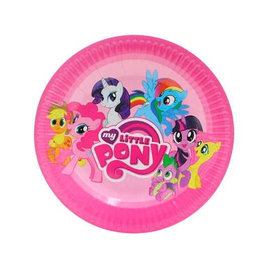 Set 10 Farfurii Carton, My Little Pony - 18.5 cm - nuria.store.ro