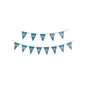 Ghirlanda Happy Birthday, Albastru cu Alb - nuria.store.ro