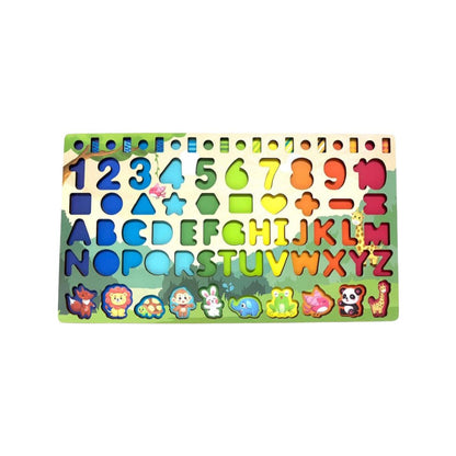 Joc Educativ din Lemn, tip Montessori cu Sortator Aritmetic si 6 Activitati - nuria.store.ro