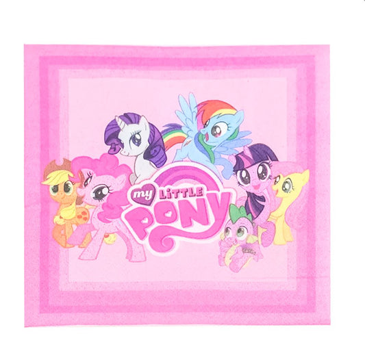 Set 20 Servetele Hartie, My Little Pony - 33 x 33 cm - nuria.store.ro