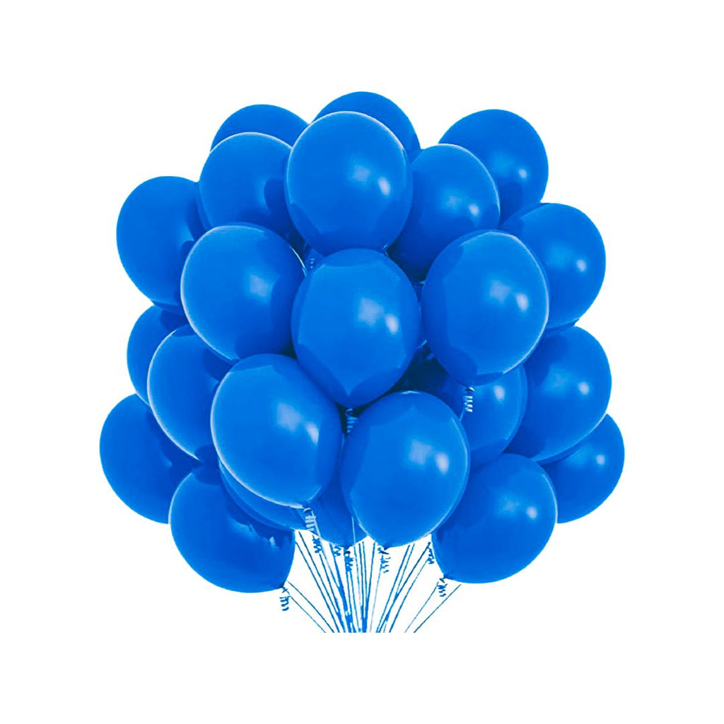 Balon Latex Albastru, cod 143, 25 cm - Set 100 bucati - nuria.store.ro
