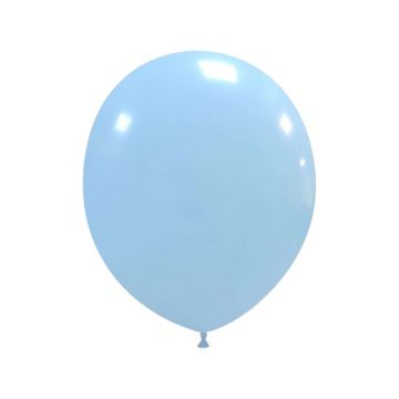 Balon Latex Blue Pastel, cod 127, 25 cm - Set 100 bucati - nuria.store.ro
