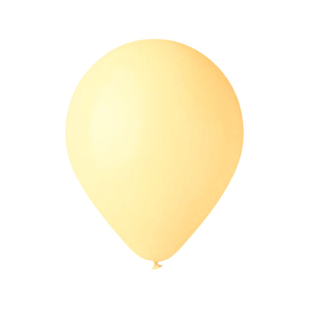 Balon Latex Galben Pastel Macarons, 25 cm, cod 129 - Set 100 bucati - nuria.store.ro