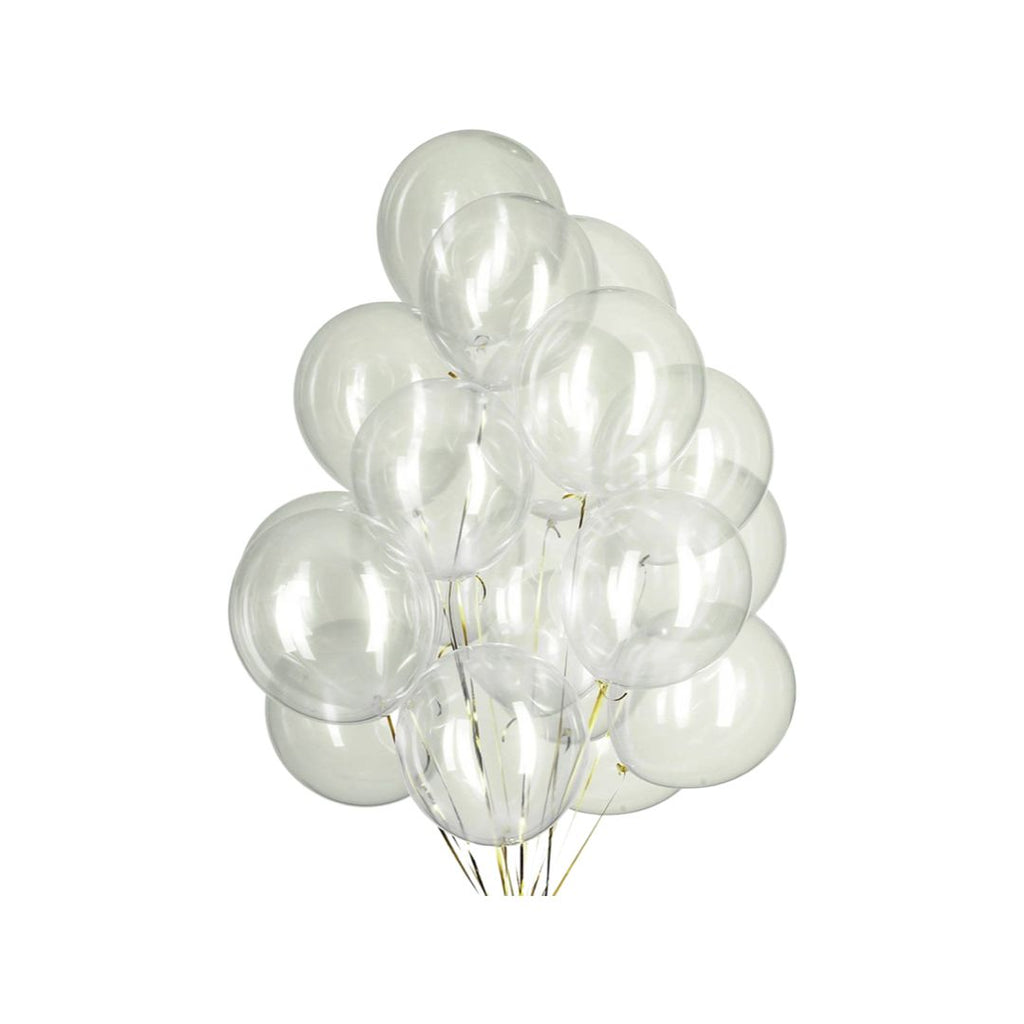 Balon Latex Transparent, cod 148, 25 cm - Set 100 bucati - nuria.store.ro