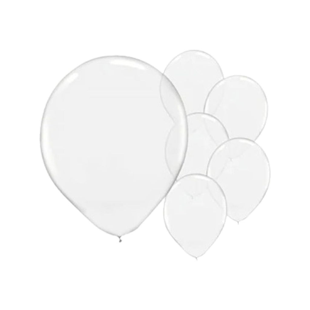 Balon Latex Transparent, cod 148, 25 cm - Set 100 bucati - nuria.store.ro