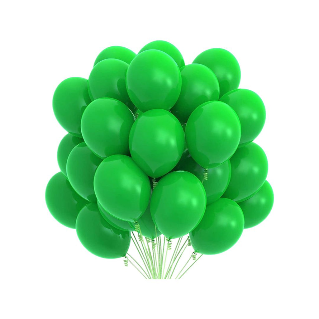 Balon Latex Verde, cod 139, 25 cm - Set 100 bucati - nuria.store.ro