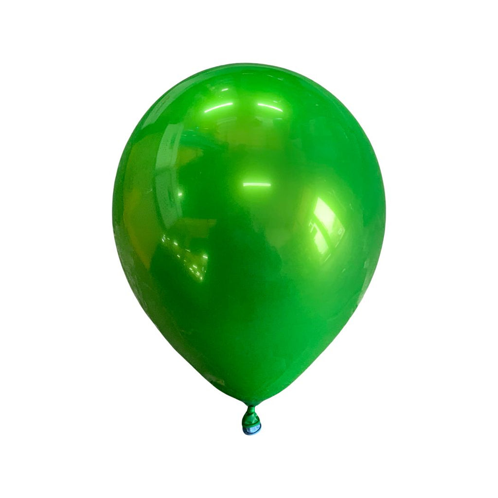 Balon Latex dublu 2 in 1, Verde cu Albastru Cromat, cod 410, 25 cm - Set 20 bucati - nuria.store.ro