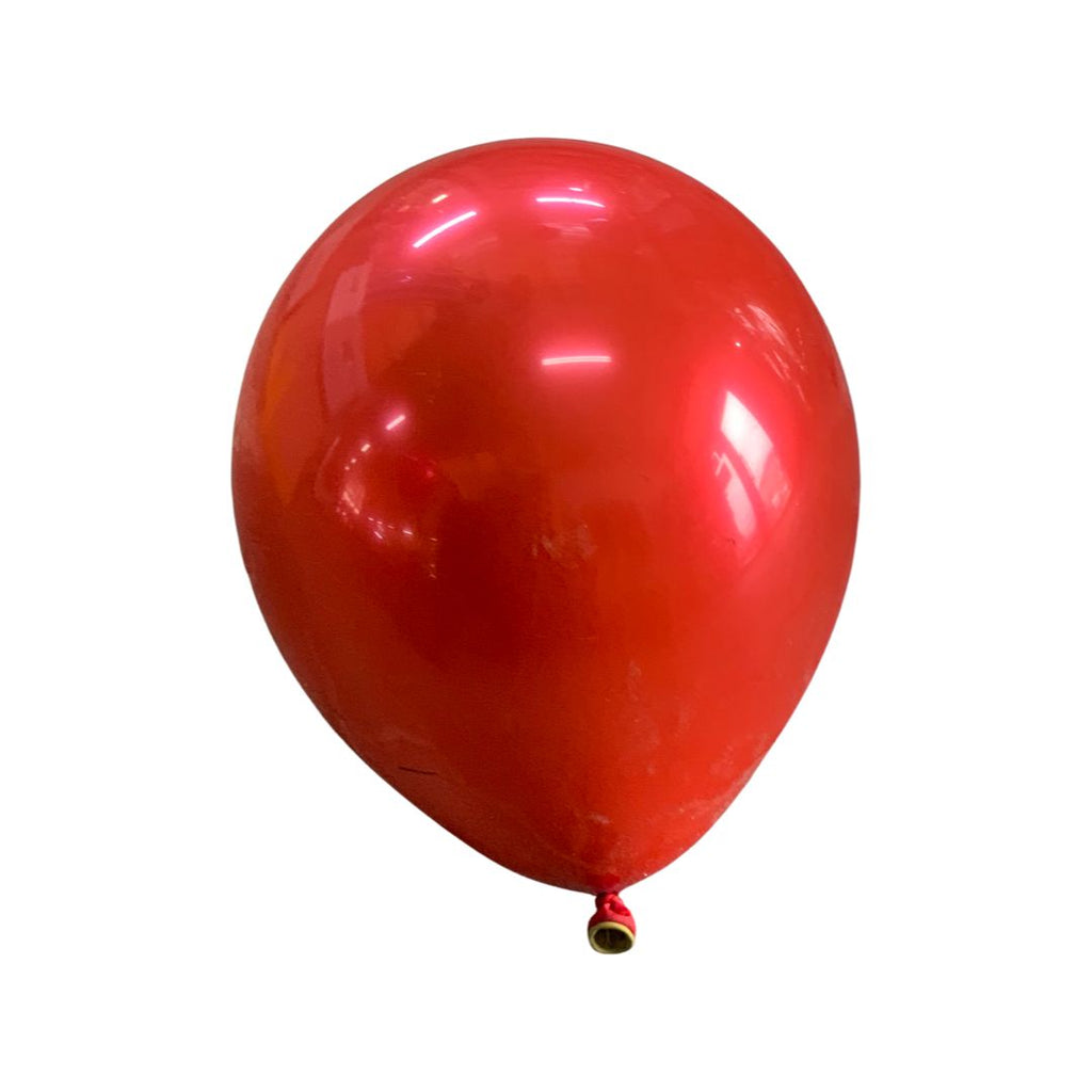 Balon Latex dublu 2 in 1, Rosu cu Aurit Cromat, cod 405, 25 cm - Set 20 bucati - nuria.store.ro
