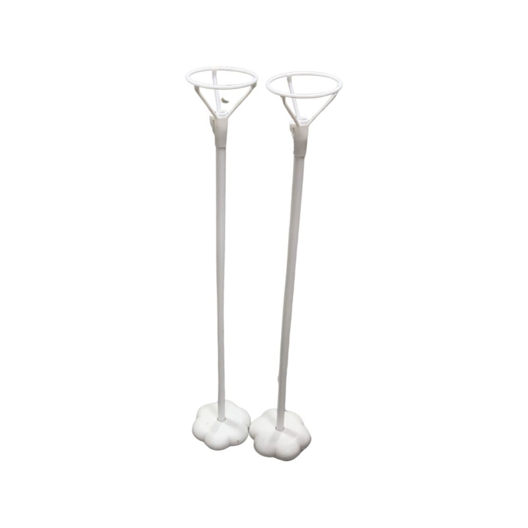 Set 2 buc Suport Alb pentru Baloane Folie