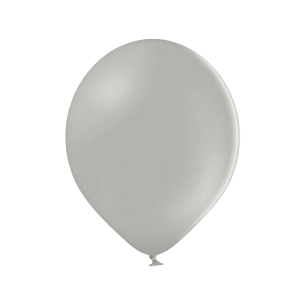 Balon Latex Gri Mat, cod 393, 25 cm - Set 50 bucati - nuria.store.ro