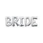 Set 5 Baloane Folie Litere BRIDE, Argintiu - 82 cm