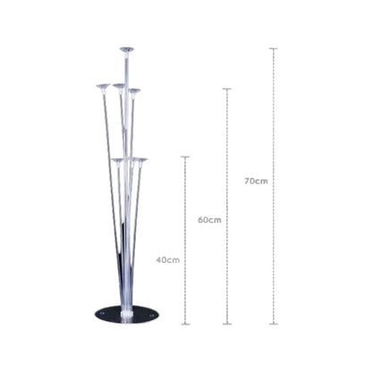 Suport pentru Baloane, din Plastic Transparent cu 7 Bețe - nuria.store.ro