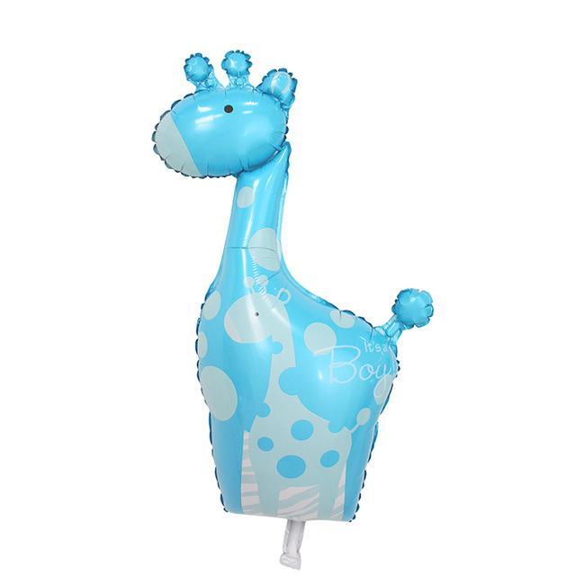 Balon Folie mini, figurina Girafa, text "It's a Boy", Albastru - 36 cm - nuria.store.ro