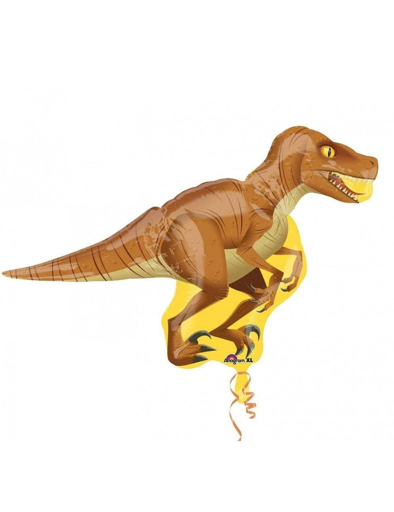 Balon Folie Dinozaur T-Rex, Maro Deschis, 130 cm - nuria.store.ro