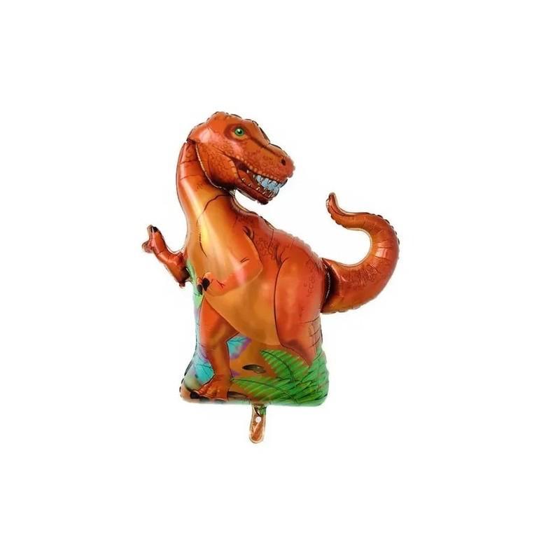 Balon Folie Dinozaur T-Rex, Maro, 110 cm - nuria.store.ro