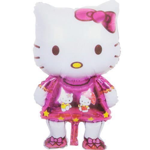 Balon Folie figurina Hello Kitty, Ciclam - nuria.store.ro