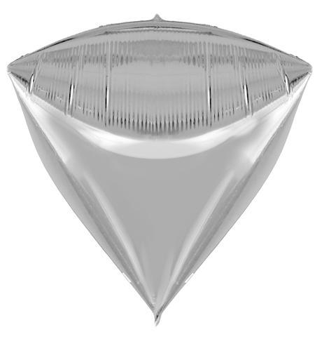 Baloane Folie Piramida, Diamant Argintiu - nuria.store.ro