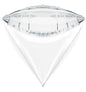 Baloane Folie Piramida, Diamant Alb - nuria.store.ro