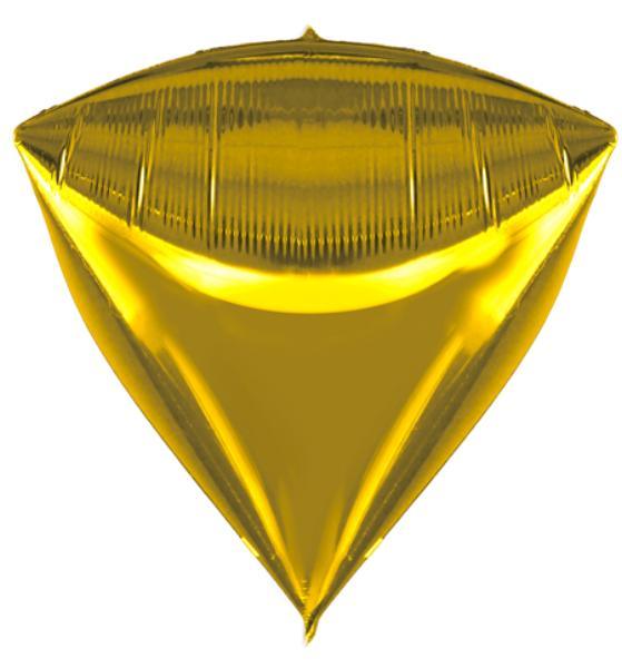Baloane Folie Piramida, Diamant Auriu - nuria.store.ro