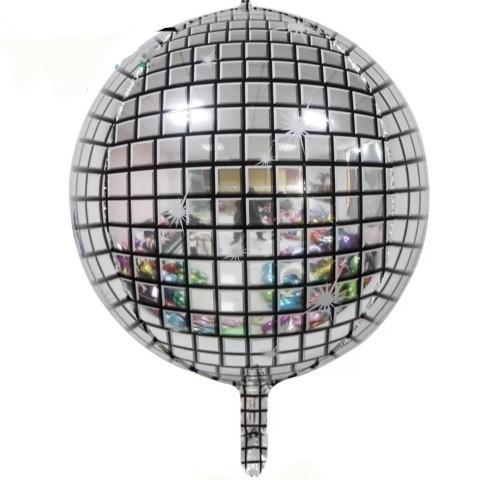 Balon Folie Sfera, Glob Disco - 60 cm - nuria.store.ro