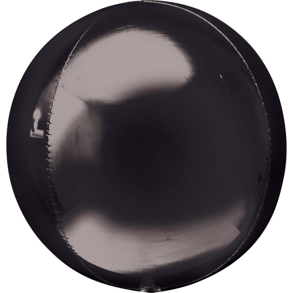 Balon Folie Sfera, Negru - 60 cm - nuria.store.ro