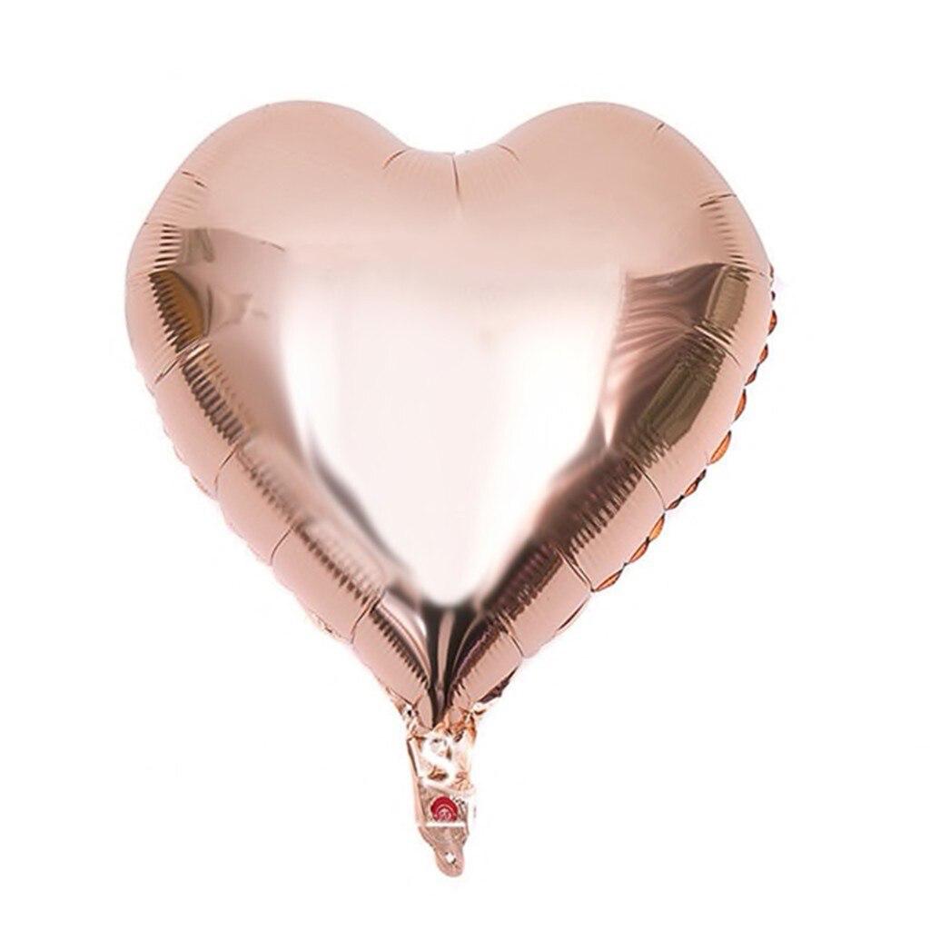 Balon Folie, Forma Inima, Rose Gold - 45 cm - nuria.store.ro