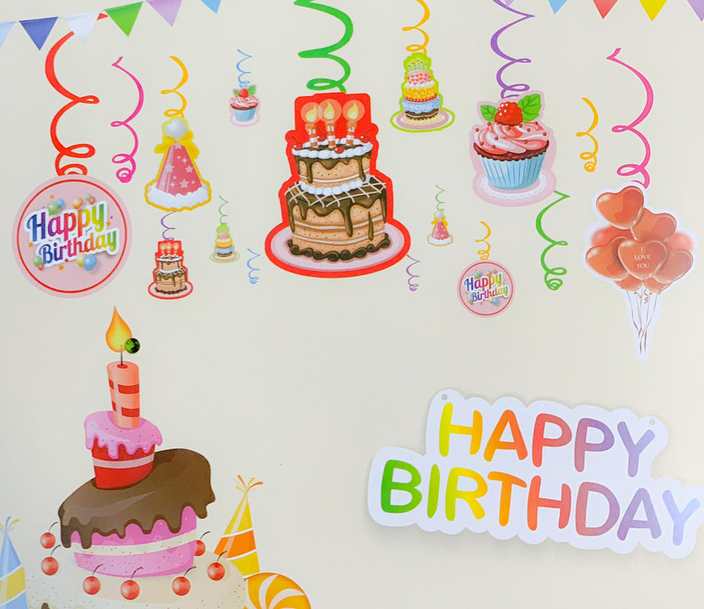 Set Happy Birthday cu 12 Piese - nuria.store.ro