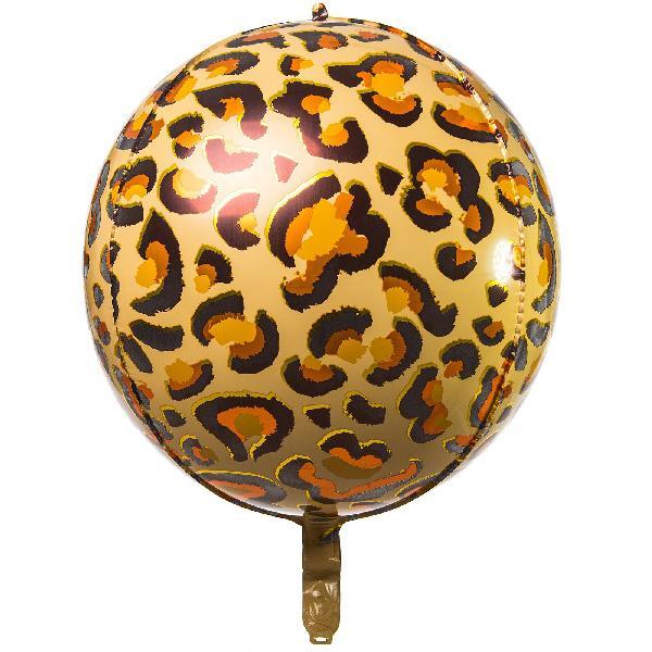 Balon Folie Sfera, 3D, Leopard, 60 cm - nuria.store.ro