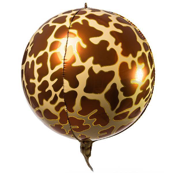 Balon Folie Sfera, 3D, Girafa, 60 cm - nuria.store.ro
