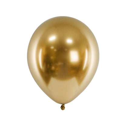 Baloane Latex Cromate Auriu, cod 145 - 30 cm - Set 50 buc - nuria.store.ro