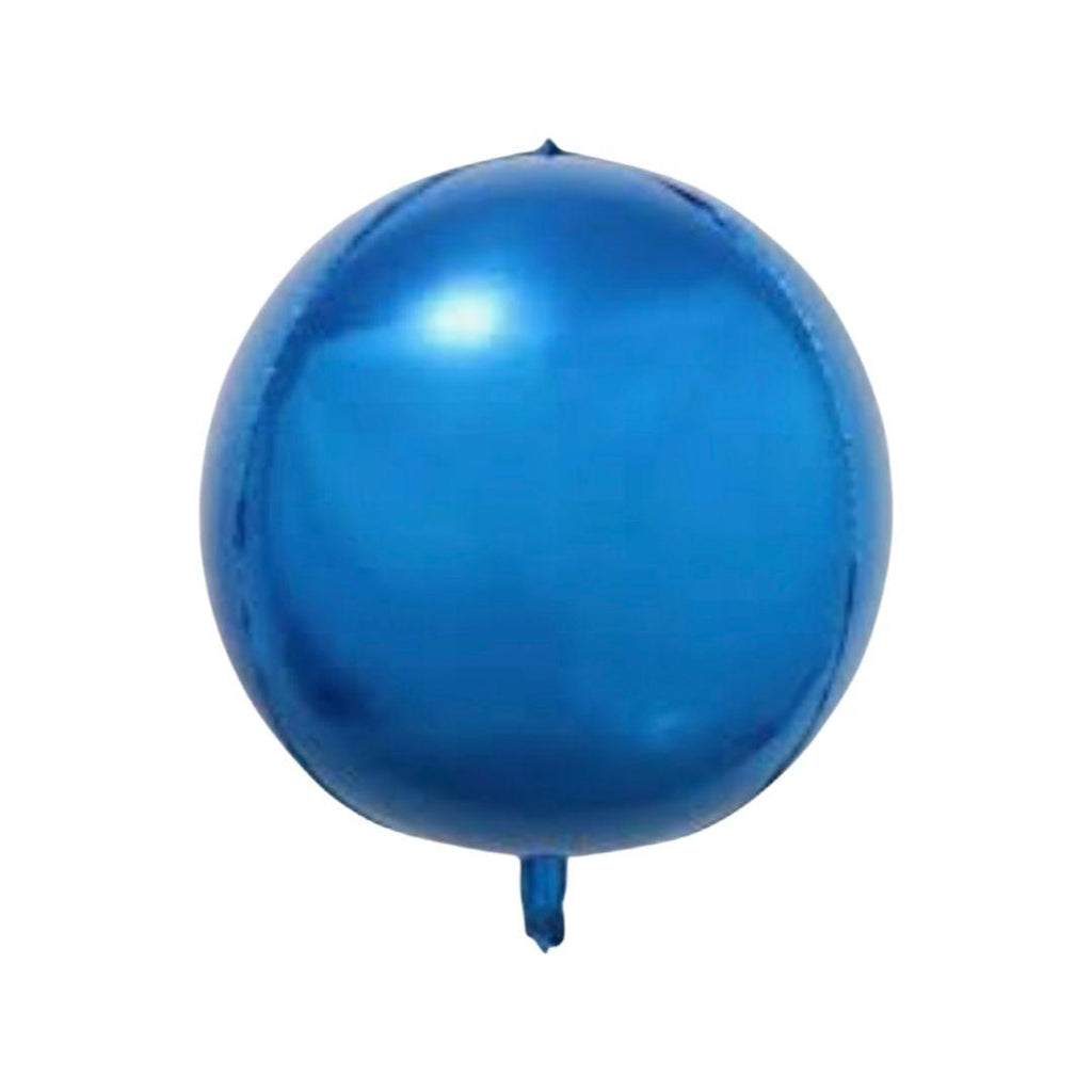 Balon Folie Sfera 3D, Albastru - 60 cm - nuria.store.ro