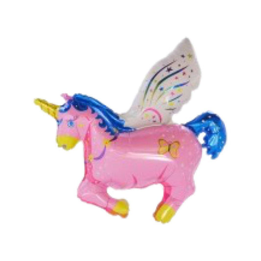 Balon Folie Figurina Unicorn Roz - 79 cm - nuria.store.ro